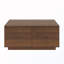 Table basse carrée en bois avec 4 tiroirs-222598014