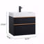 Meuble-lavabo mural avec lavabo en acrylique intégré, 2 tiroirs à fermeture en douceur, armoire flottante pré-assemblée et moderne-748994998-748994987