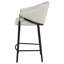 Ensemble de 2 tabourets à hauteur de comptoir beige et noir brillant-1423946542