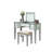 Transitional Style  1Pc Vanity W/ Stool Set Core Design Storage Drawers Central Mirror Padded Stool Bedroom Furniture-1811719081