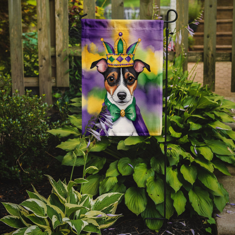 Drapeau de jardin double en polyester H 15,5 po x l 11,25 po