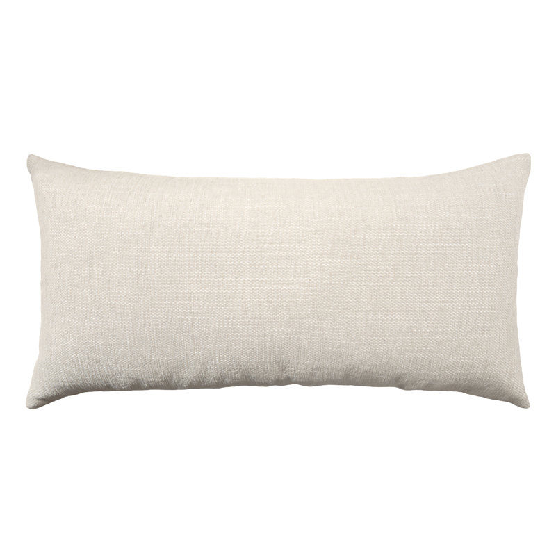 Legato Lumbar Indoor/Outdoor Pillow Cover & Insert, Shell, Rectangle 9" H x 19" W