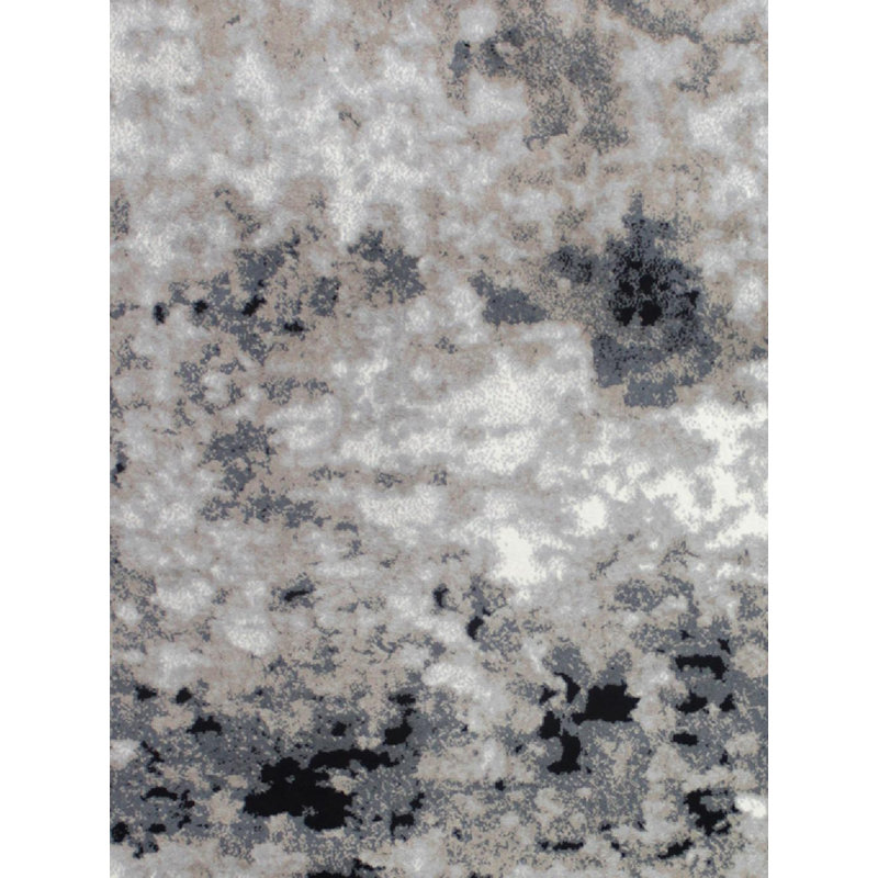 Nubia Area Rug in Gray, Rectangle 5' x 7'2"