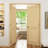 Louvered Solid Wood Unfinished Slab Standard Door-25786373