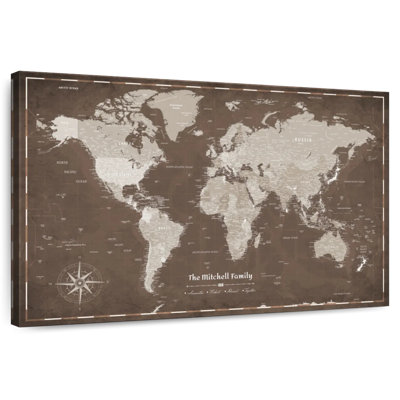 Carte du monde personnalisée