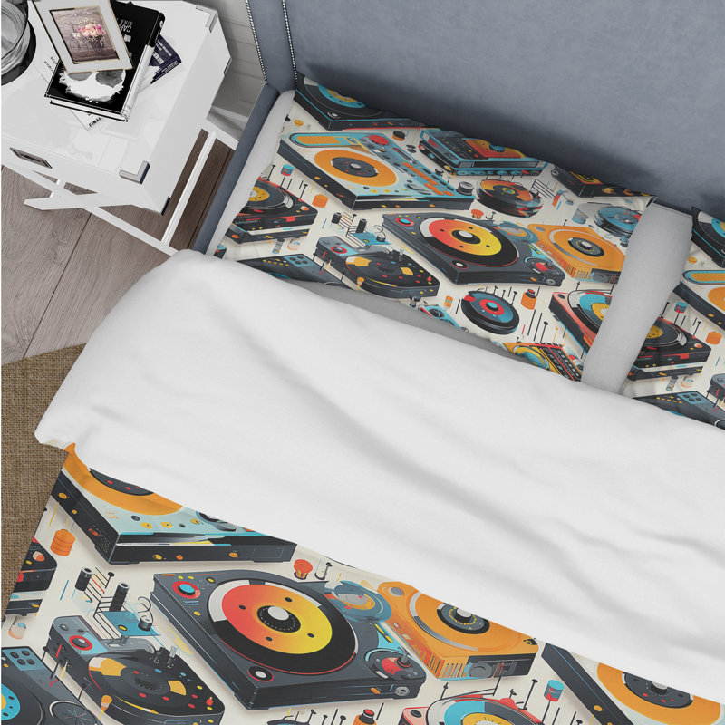 Literie pour plateaux tournants, Housse de couette simple + 1 taie décorative stan