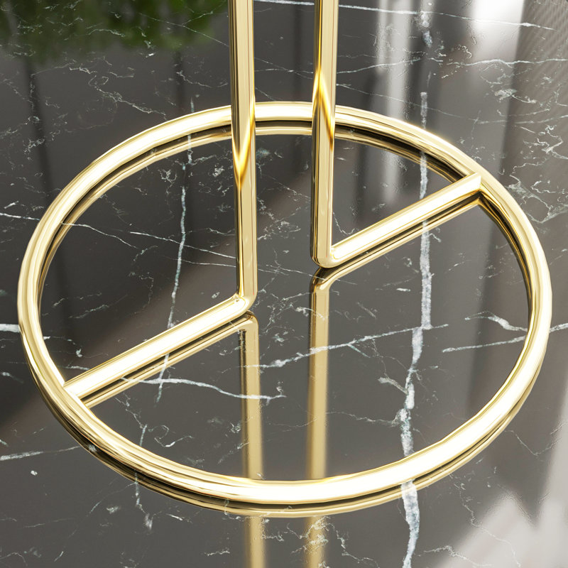 Porte-essuie-tout en métal doré antirouille