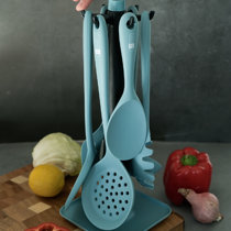 Thyme & Table Silicone Bamboo Spatula My Kitchen My Rules & Bless the Cook  Two