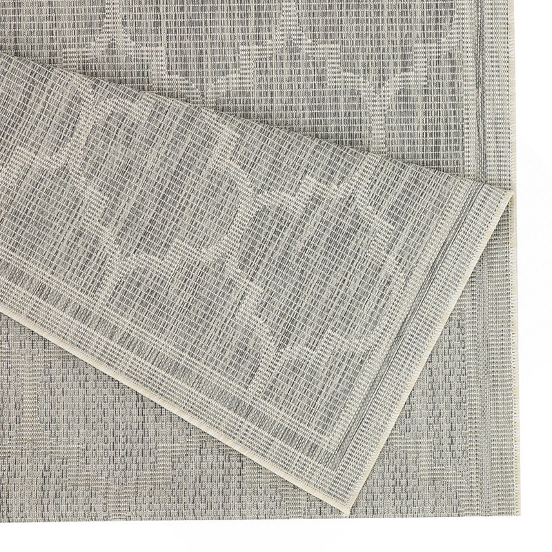 Sunshine Silver  Indoor/Outdoor Area Rug, Runner 2'7" x 7'3"