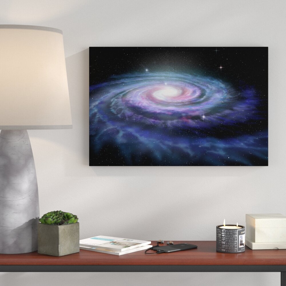 Leinwandbild ,,Sternenwirbel Galaxie", Wandbild