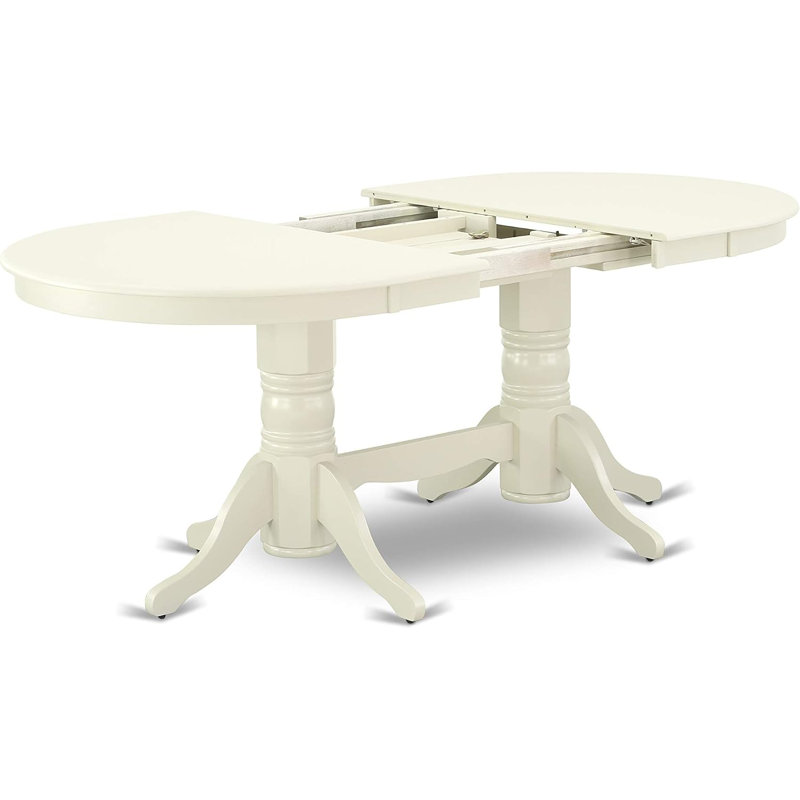  Ensemble de salle à manger 8 pièces - Table de salle à manger néo-classique avec rallonge et chaises de cuisine
