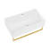 Claire Ceramic Rectangular Wall Mount Bathroom Sink with Overflow