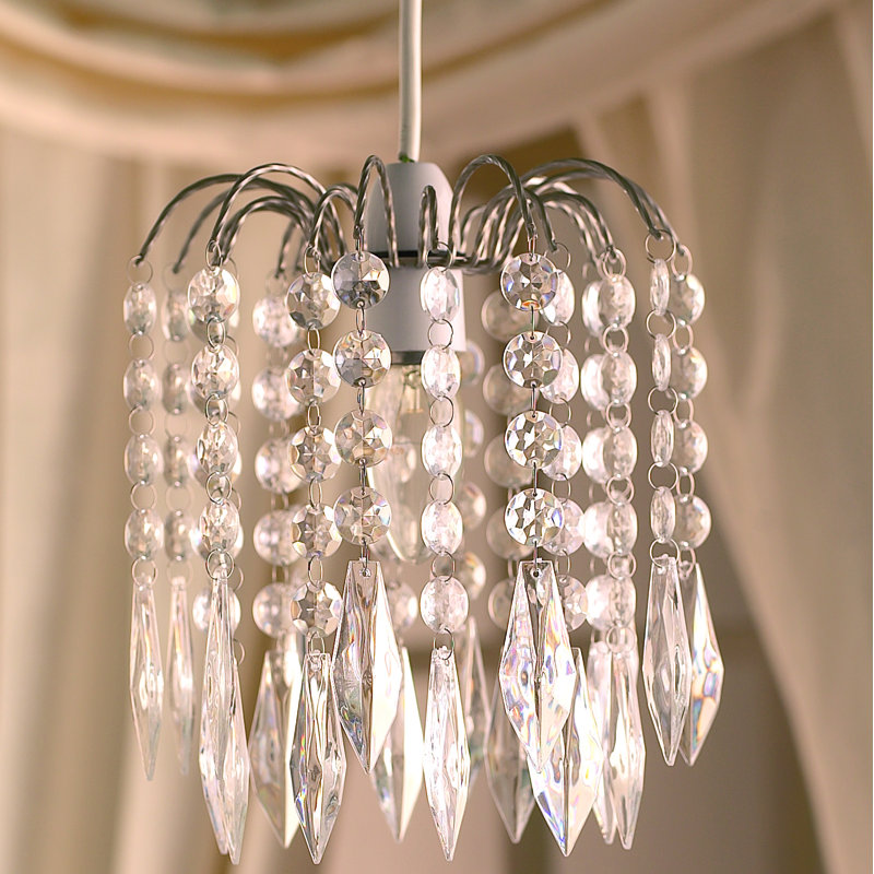 Alexander 22 cm H Pendant Shade ( Screw On ) in Silver