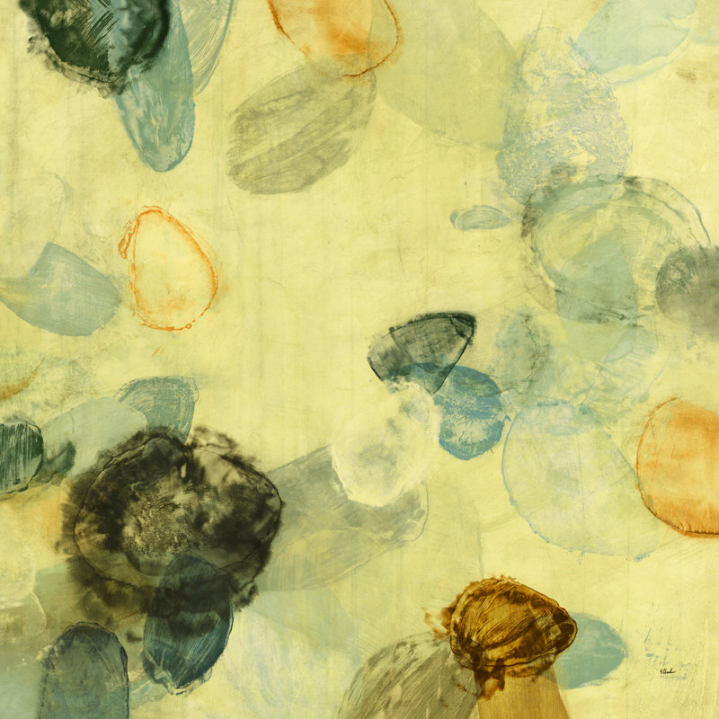 Friendship Garden - Impression sur toile tendue, Image au pinceau gel, H 47 po x l 47 po x P 1,5 po