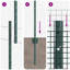 Vidaxl Fence With Posts Steel-116798073-116798069