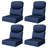 Adwin Blue Water-Resistant Outdoor Olefin Cushion, 6" Thick with Smiley Face Design  (Cushions Only)-67573674-67573678
