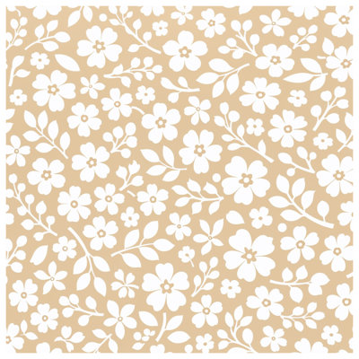 White Floral Pattern Comforter