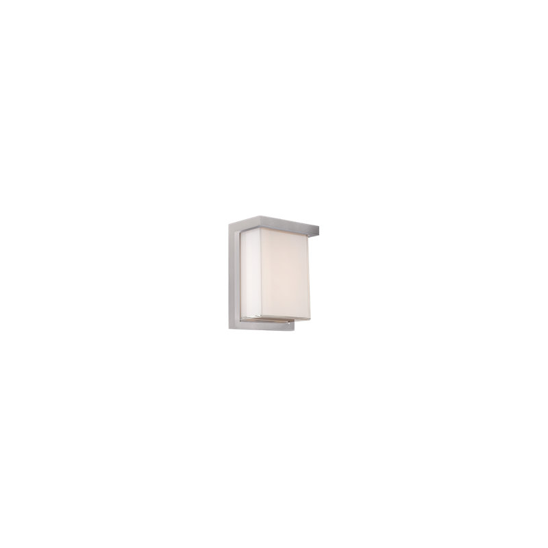 Ledge Wall Light, 8" H x 6" W x 4" D, Aluminum, 3500K