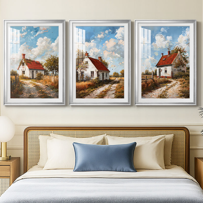 LANDSCAPES Series CIV - Impression personnalisée de qualité supérieure avec mat - 3 pièces, H 19 po x l 27 po