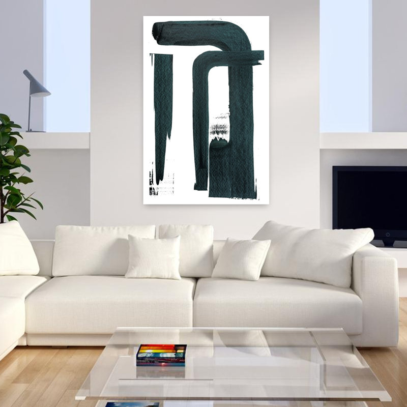 Art contemporain, art contemporain minimaliste abstrait, H 48 po x l 32 po