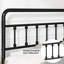 Structure de lit grand format en métal, finition noire, tête de lit haute avec fonction, beaucoup de rangement pour garder les articles dans une structure en métal, détente confortable, matelas à structure renforcée à long terme-854768928