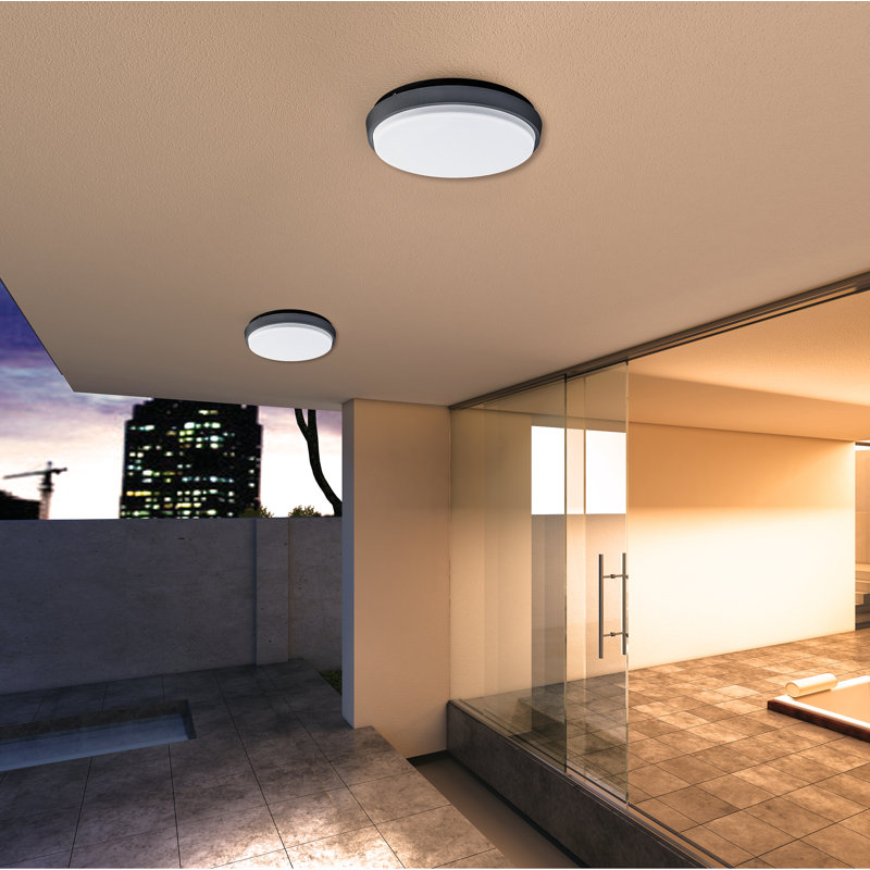 Polished Chrome Integrated LED Outdoor Sconce