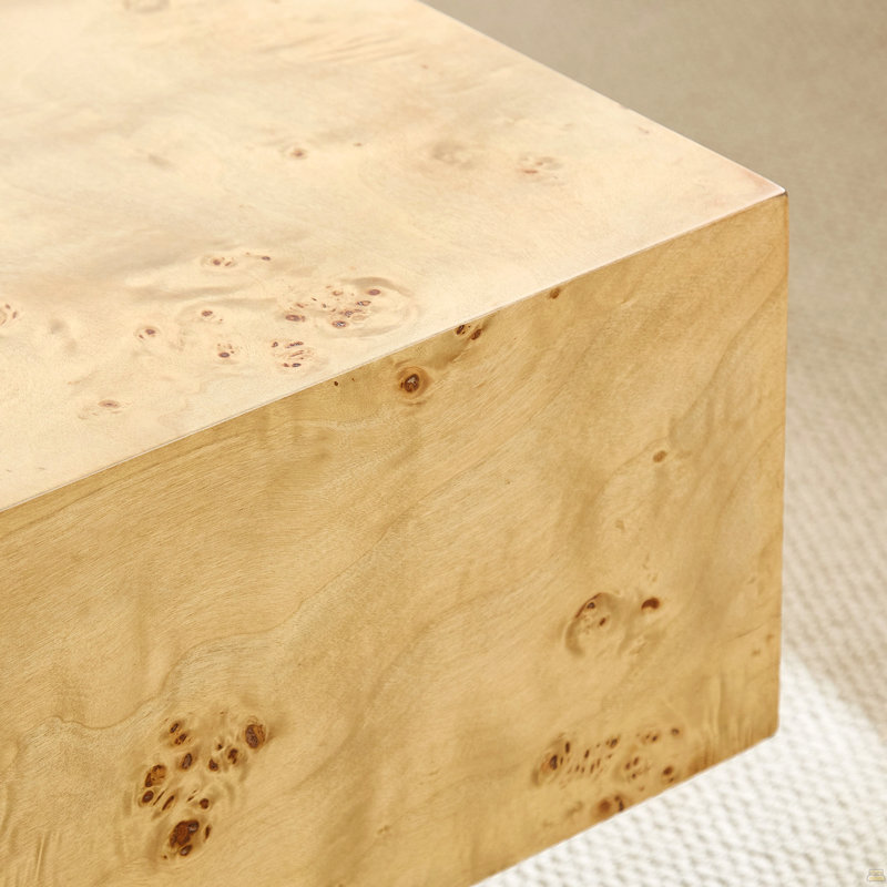 Table basse rectangulaire moderne 43,31 pouces, Naturel