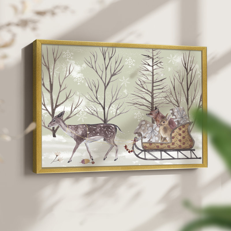Christmas Time II - Reproduction encadrée - Restickable, H 22 po x l 28 po