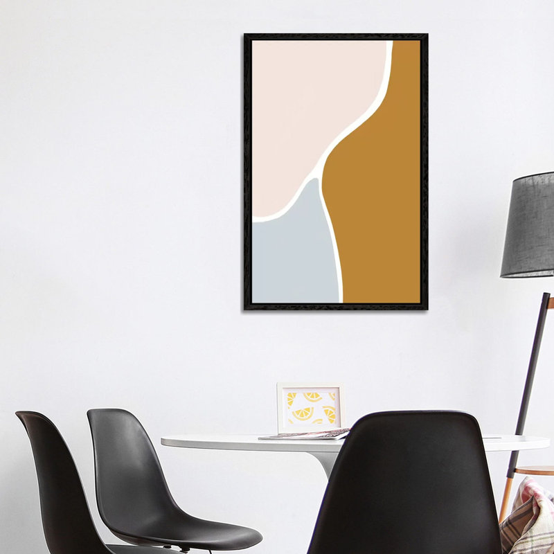 Jewel Abstract II by Leah Straatsma - Print on Canvas, Black Floater Framed, 101.6cm H x 66.04cm W x 3.81cm D