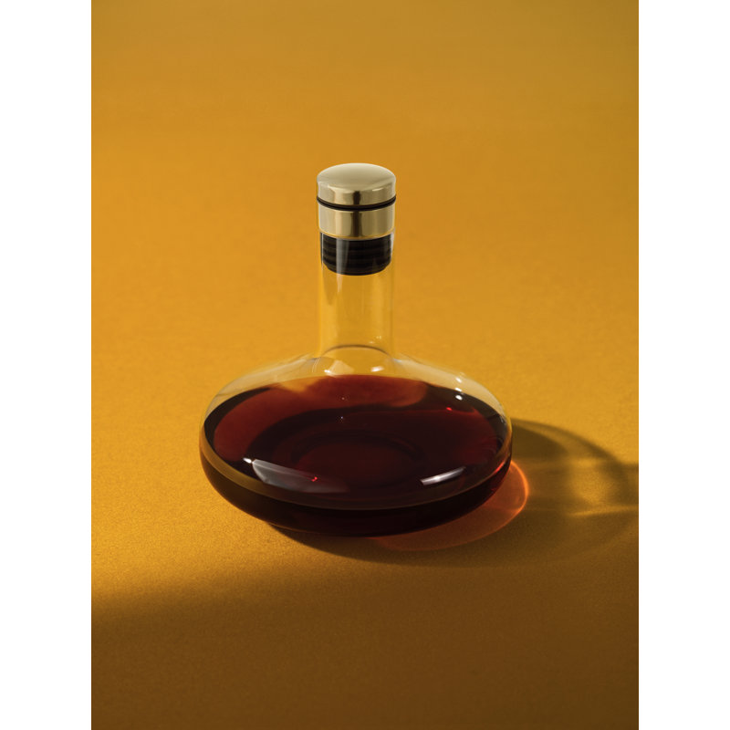 Norm Architects Wine Decanter, Clear/Brass