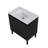 30" Convertible 2-In-1 Bathroom Vanity With Ceramic Sink, Wall-Mounted Or Floor-Standing Cabinet With Soft-Close Drawers (Walnut / Oak / Black)-1582585653