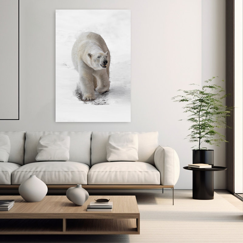 Art contemporain abstrait arctique arctique, H 60 po x l 40 po