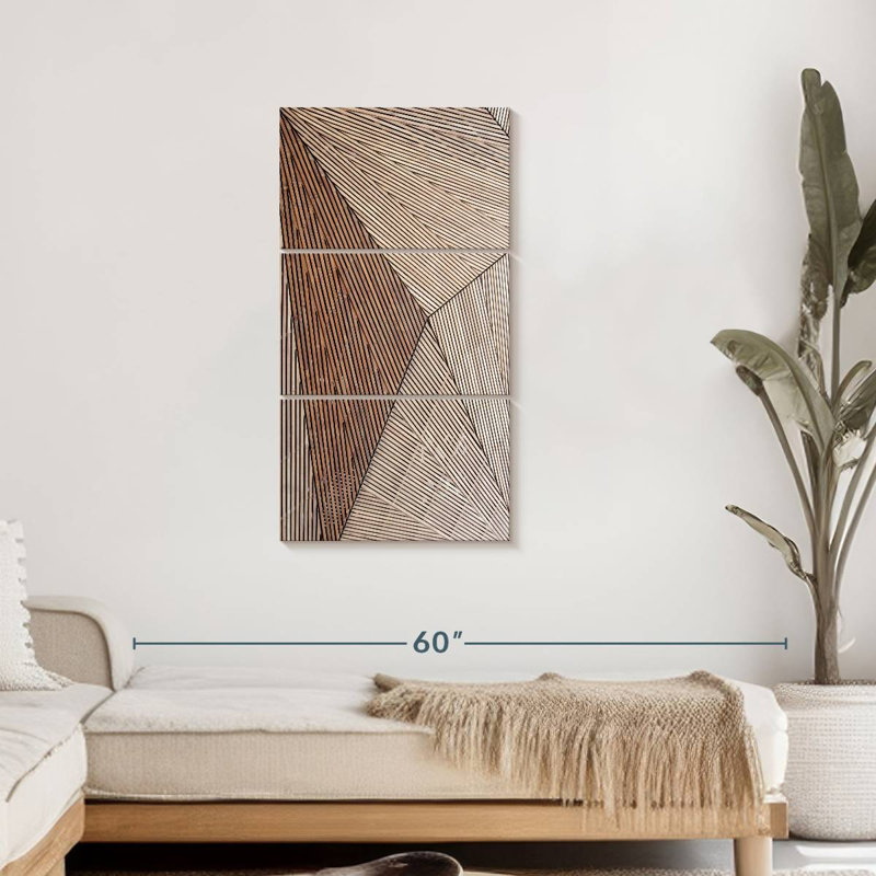 Architecture, structure en bois, 3 pièces, H 44 po x l 21 po x P 1,25 po