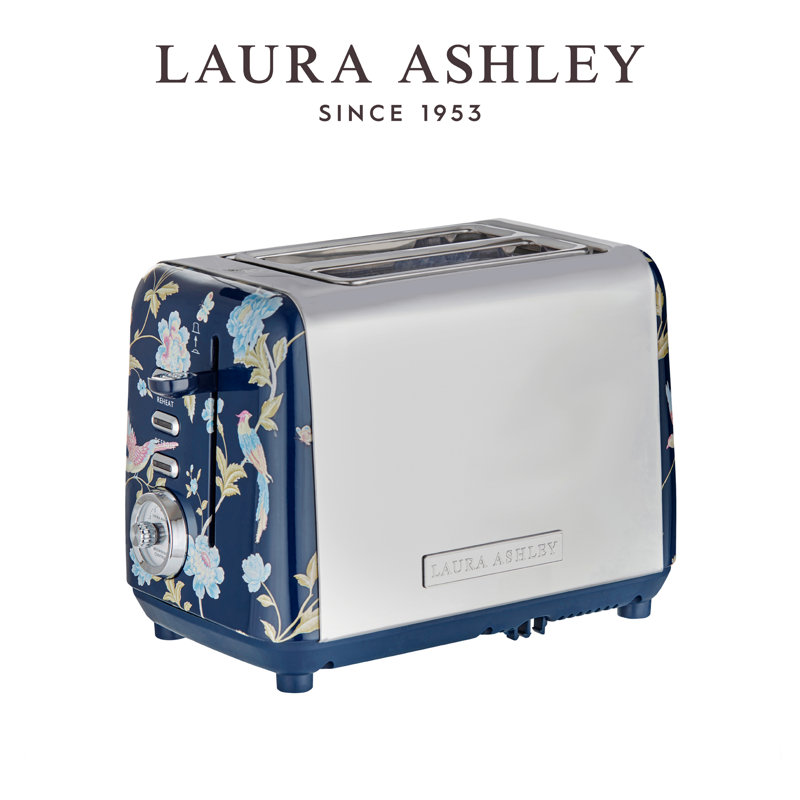 Elveden Navy Stainless Steel 2-Slice Toaster with Wide Slot