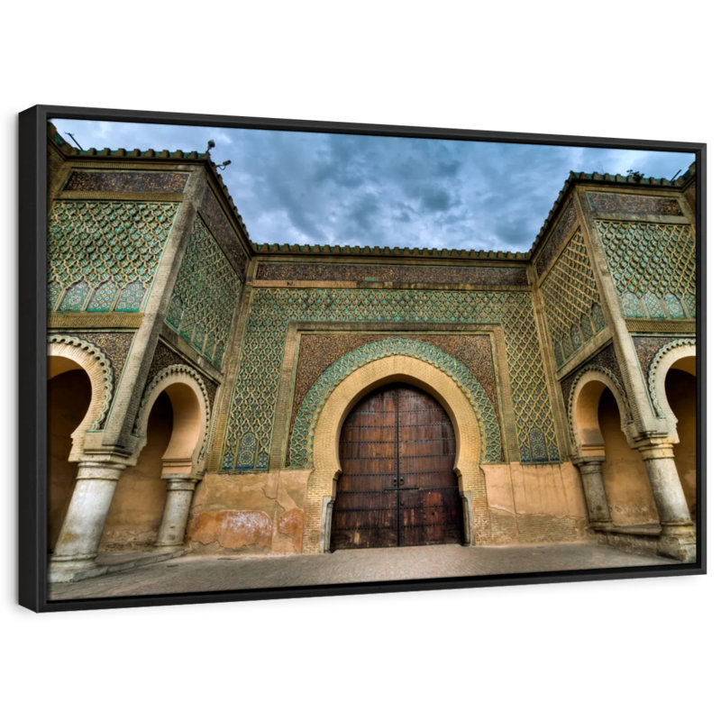 «Bab Mansour», reproduction sur toile, H 9 po x l 13 po