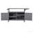 Foldable Outdoor Kitchen Island Patio Mobile Kitchen Cart Portable Outdoor Cooking Island with Lockable Wheels, Storage Cabinet and Towel Rack for Patio and Outdoor, Grey-129173909