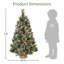 Arbre de Noël pin 3 'pré-éclairé