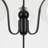 3-Light Adjustable Height Chandelier with Glass Shades