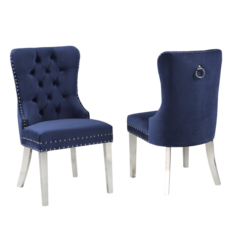 Chaise d'appoint Jonothon, Bleu
