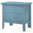 Teal Elegance Nightstand With Drawers