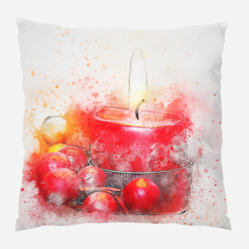 Coussin de noël Osteen, Intérieur, Microsuède