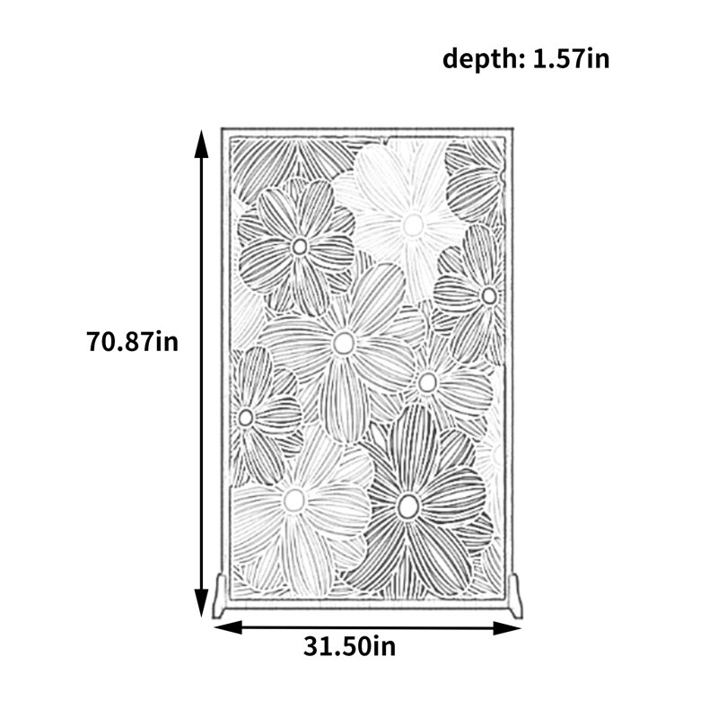 Akeylah, 70.87" H x 31.5" W x 1.57" D