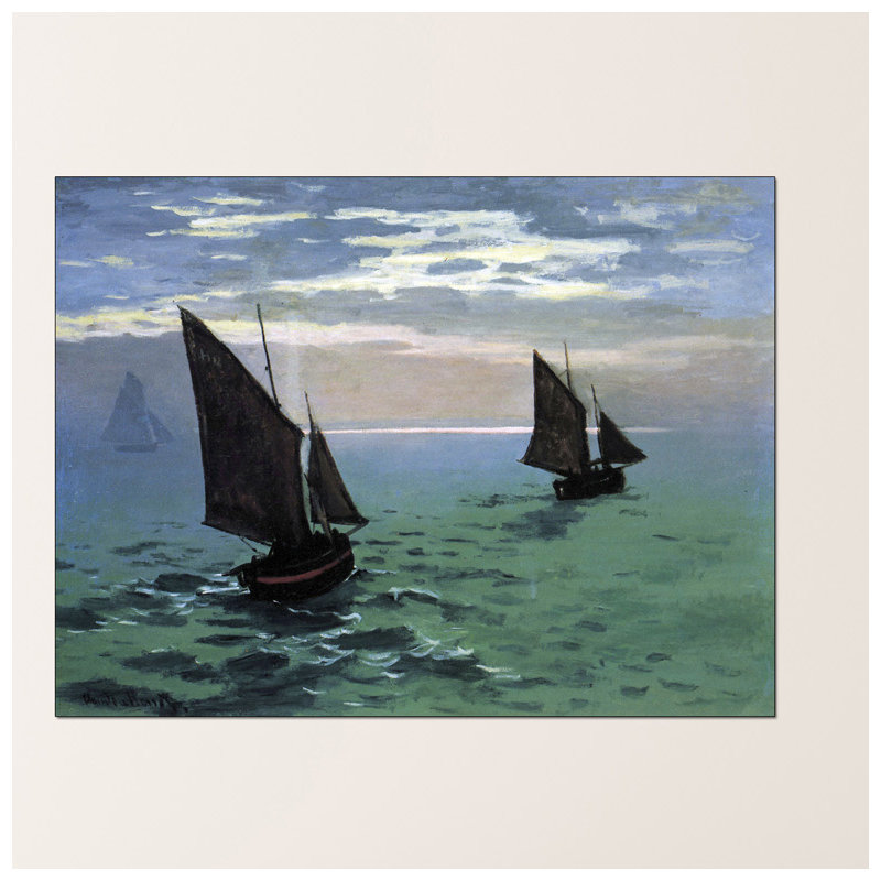 Claude Monet - Wrapped Canvas Painting, 90cm H x 120cm W x 1.8cm D
