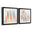 Rhythm And Color I - ensemble de 2 peintures encadrées-61463664-61463665