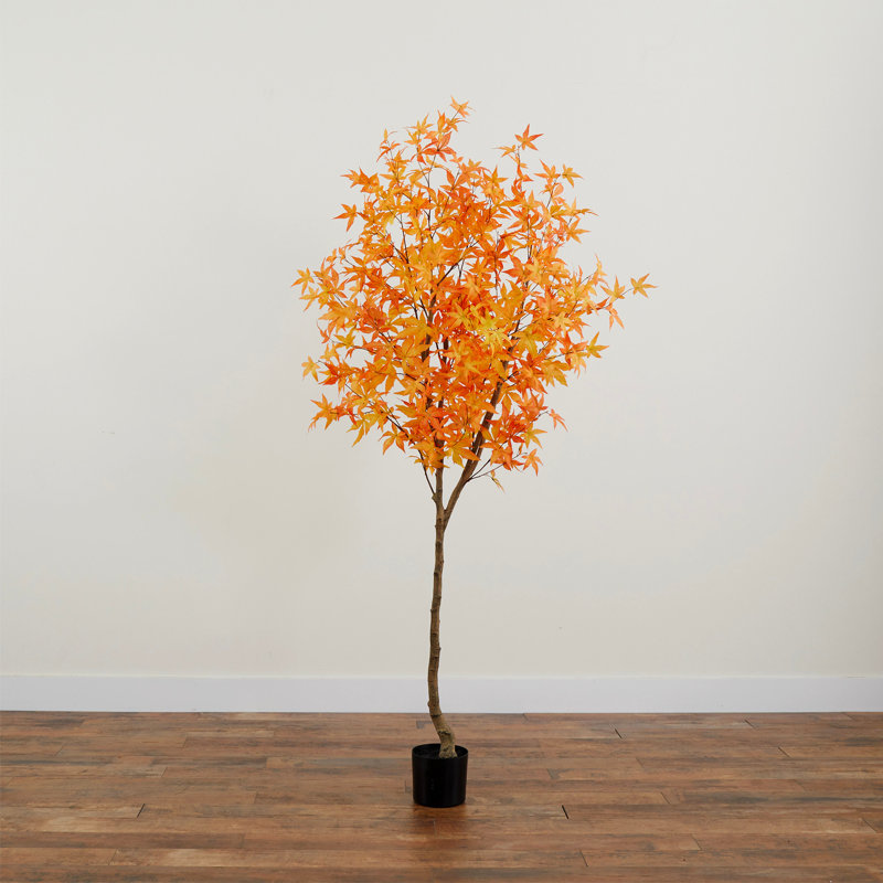 7 pi Arbre d'automne artificiel érable d'automne, Orange