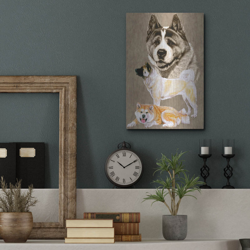 "Akita" par Barbara Keith, H 16 po x l 12 po
