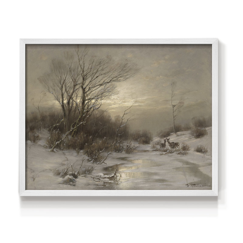 Paysages rétro-CCXIV - reproduction encadrée, H 8 po x l 10 po, Blanc