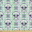 Ginder Flower with Skulls Fabric