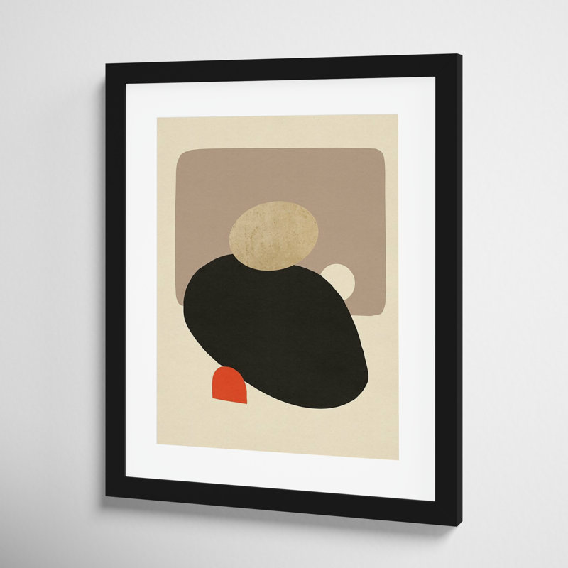 Megalith I by Jacob Green, 17" H x 14" W x 1'' D, Black Framed