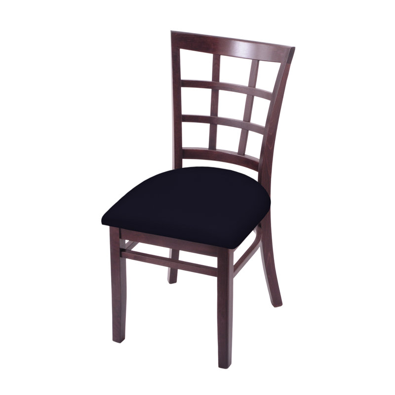 Hampton 18'' H Upholstered Beech Side Chair, Dark Cherry, Canter Twilight